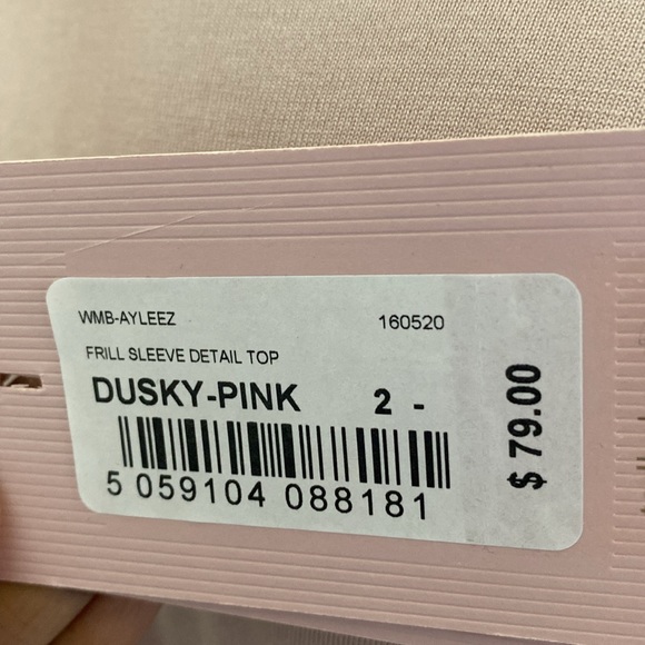 NWT TED BAKER T SHIRT WITH FRILL SLEEVES - Picture 3 of 5